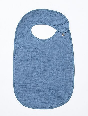 Pack de 3 baberos de gasa de algodón con forro de rizo