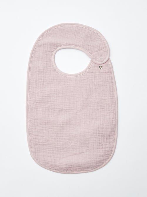 Pack de 3 baberos de gasa de algodón con forro de rizo - Kiabi