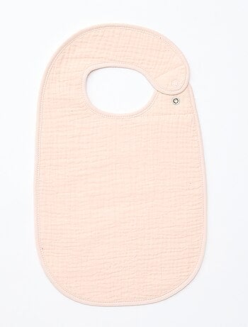 Pack de 3 baberos de gasa de algodón con forro de rizo