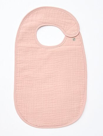 Pack de 3 baberos de gasa de algodón con forro de rizo