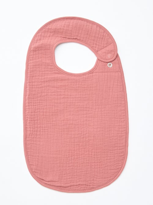 Pack de 3 baberos de gasa de algodón con forro de rizo - Kiabi