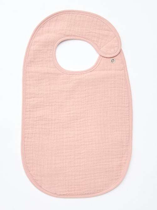 Pack de 3 baberos de gasa de algodón con forro de rizo - Kiabi