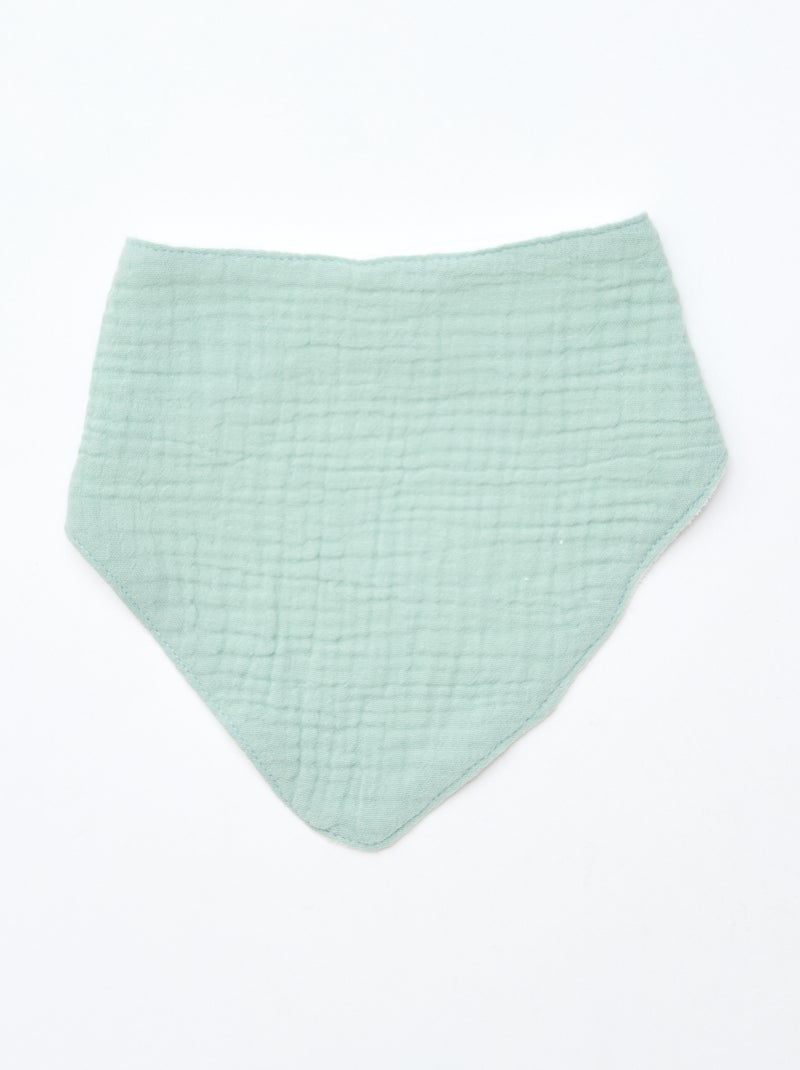 pack de 3 baberos para recién nacido en algodón Beige - Kiabi