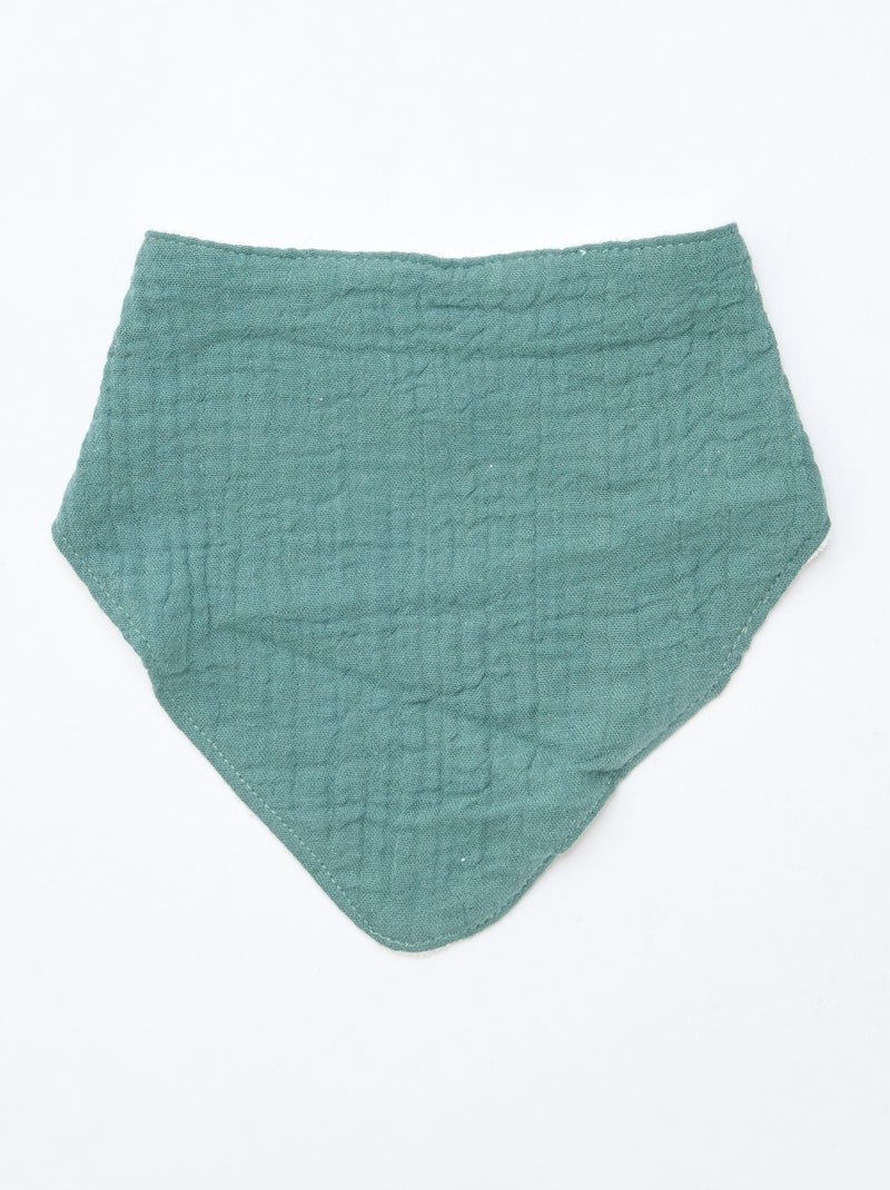 pack de 3 baberos para recién nacido en algodón Beige - Kiabi