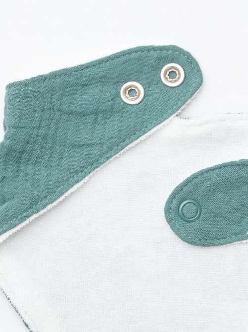 pack de 3 baberos para recién nacido en algodón - Kiabi