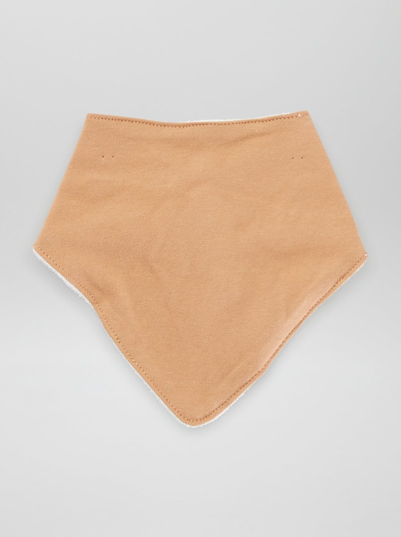 Pack de 3 baberos triangulares MARRON - Kiabi