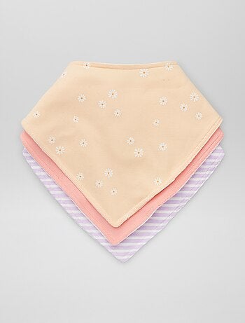 Pack de 3 baberos triangulares - Kiabi