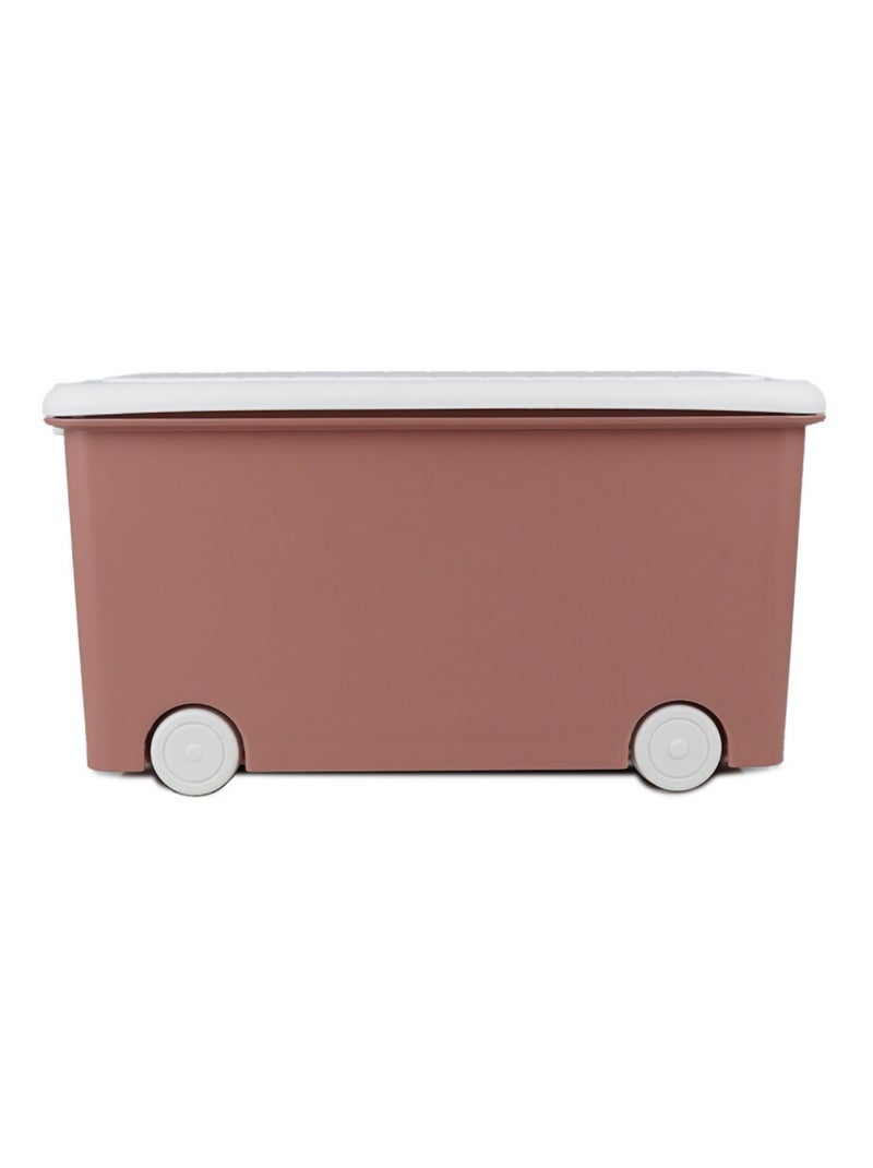 Pack de 3 baúles de almacenamiento con ruedas Thermobaby PLAYBOX medium Rosa - Kiabi