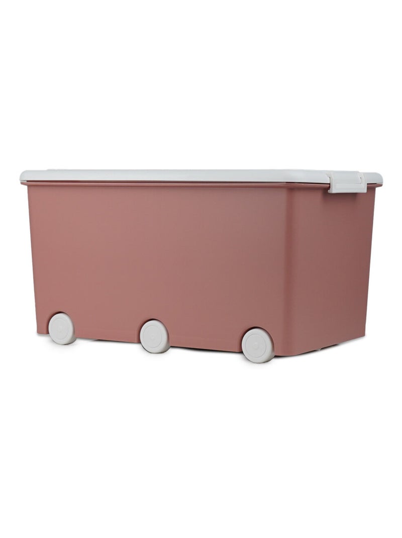 Pack de 3 baúles de almacenamiento PLAYBOX maxi con ruedas Thermobaby Rosa - Kiabi