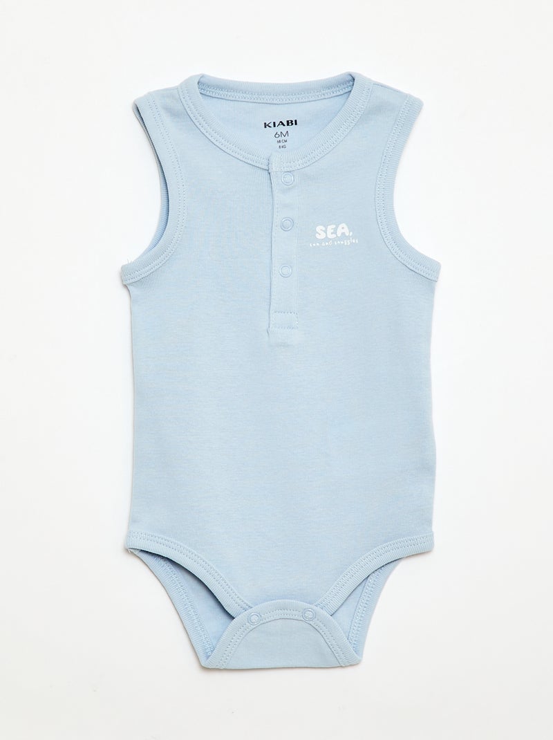 Pack de 3 bodies - 3 piezas Azul - Kiabi