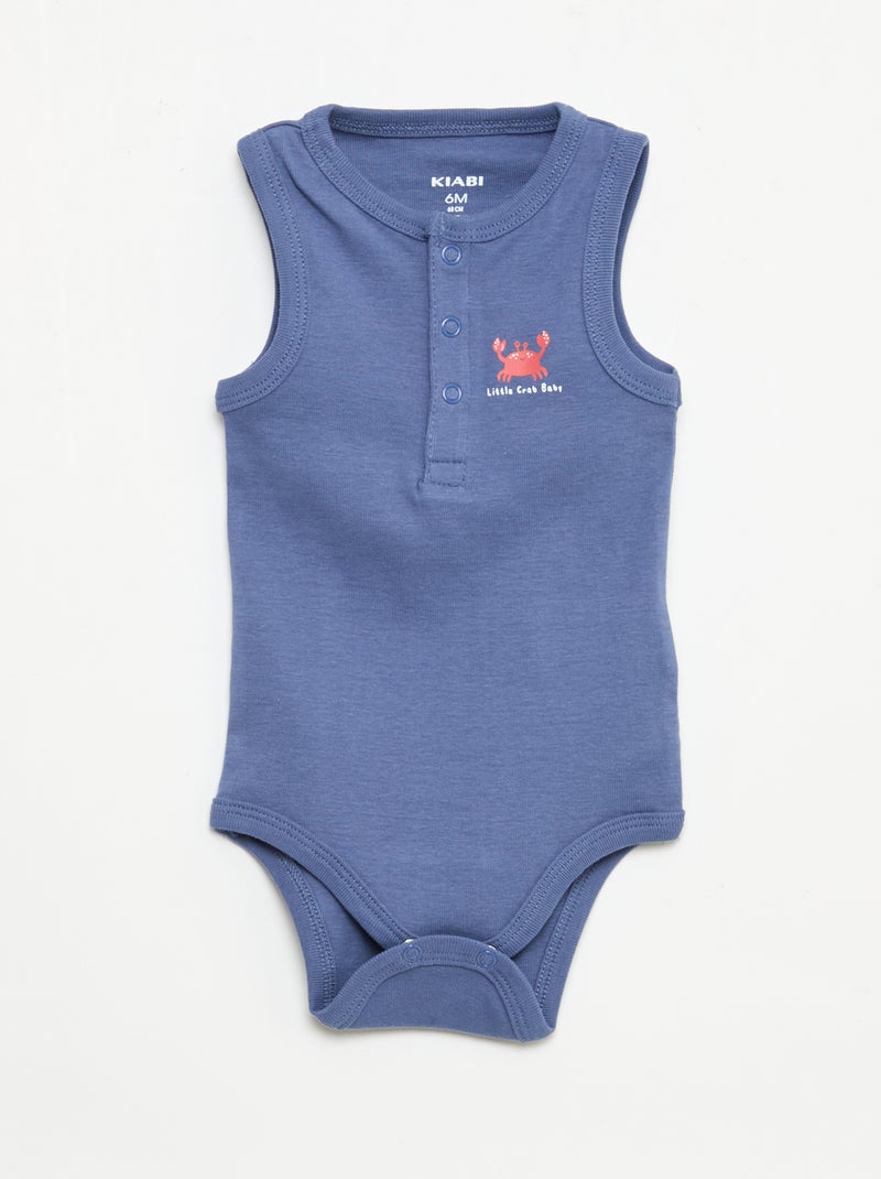 Pack de 3 bodies - 3 piezas Azul - Kiabi