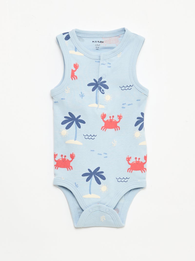 Pack de 3 bodies - 3 piezas Azul - Kiabi