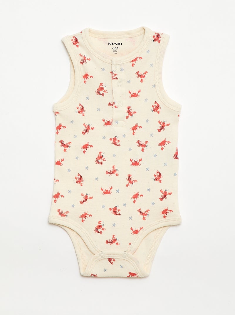 Pack de 3 bodies - 3 piezas Beige - Kiabi