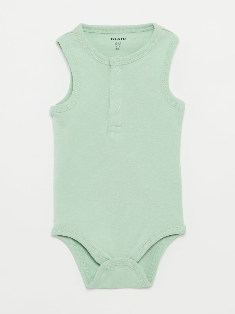 Pack de 3 bodies - 3 piezas Verde - Kiabi