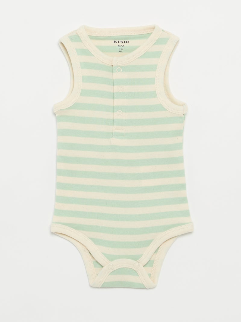 Pack de 3 bodies - 3 piezas Verde - Kiabi