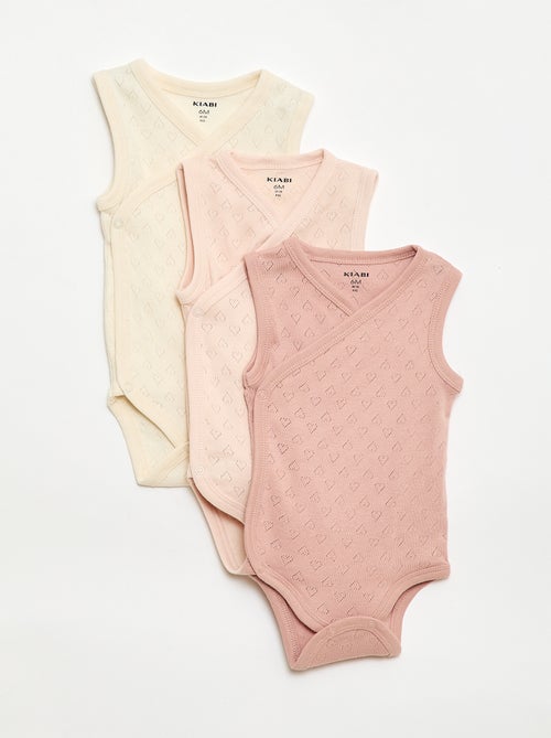 Pack de 3 bodies acanalados - Kiabi