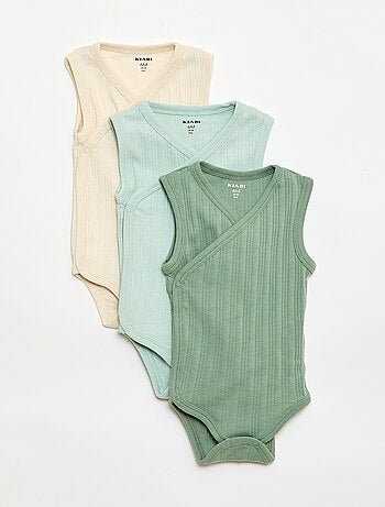 Pack de 3 bodies acanalados