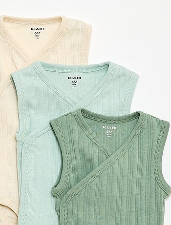 Pack de 3 bodies acanalados