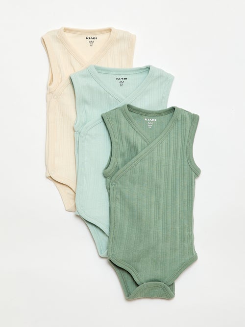 Pack de 3 bodies acanalados - Kiabi