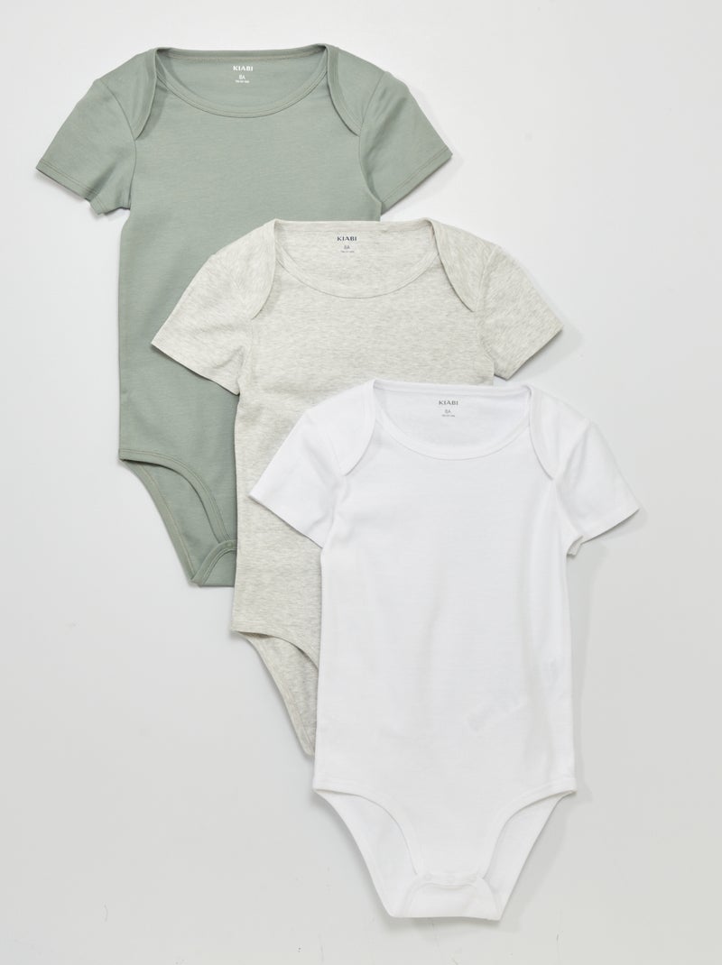 Pack de 3 bodies AZUL - Kiabi