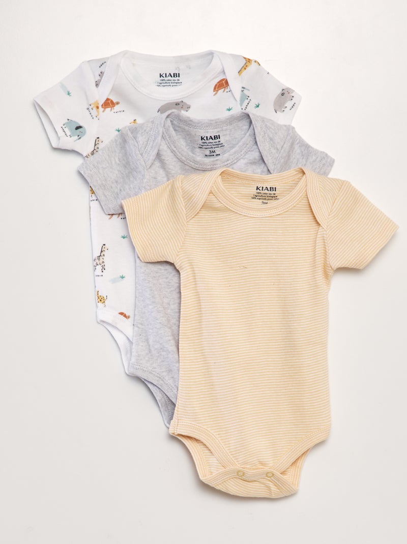 Pack de 3 bodies BLANCO - Kiabi