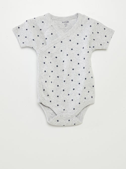 Pack de 3 bodies con cuello cruzado - Kiabi