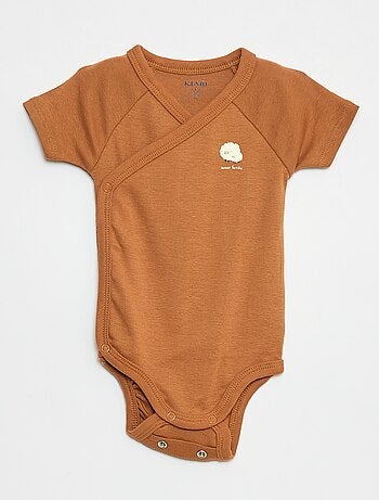 Pack de 3 bodies cruzados evolutivos de manga corta