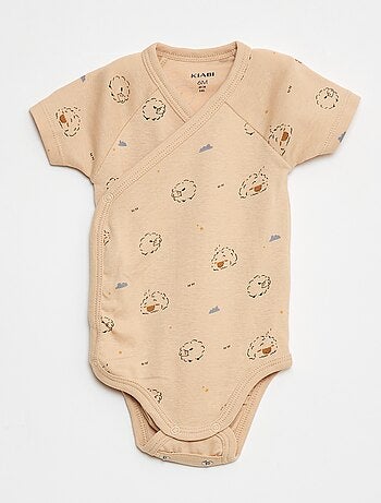 Pack de 3 bodies cruzados evolutivos de manga corta