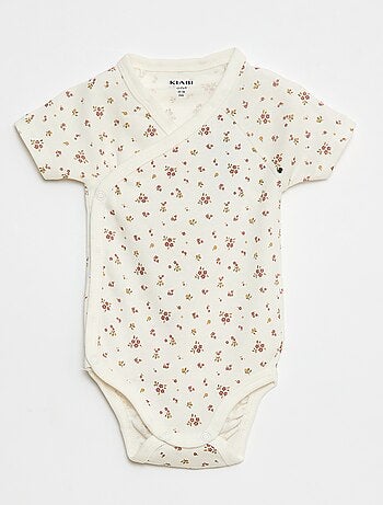 Pack de 3 bodies cruzados evolutivos de manga corta