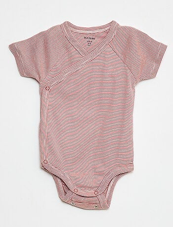 Pack de 3 bodies cruzados evolutivos de manga corta