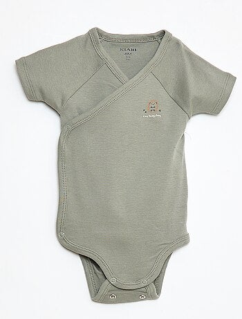 Pack de 3 bodies cruzados evolutivos de manga corta