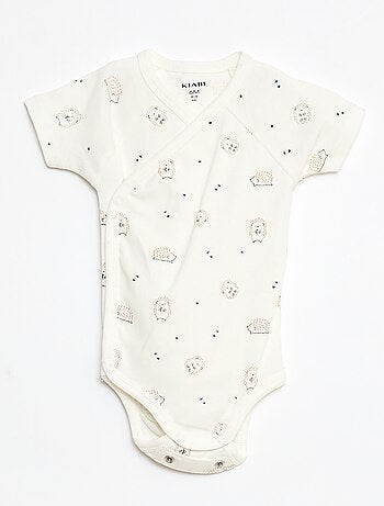 Pack de 3 bodies cruzados evolutivos de manga corta