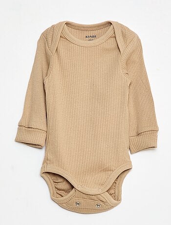 Pack de 3 bodies cuello americano y manga larga