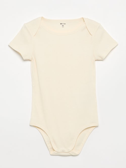 Pack de 3 bodies de canalé - colección fácil de poner - Kiabi