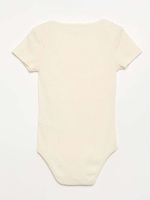 Pack de 3 bodies de canalé - colección fácil de poner - Kiabi