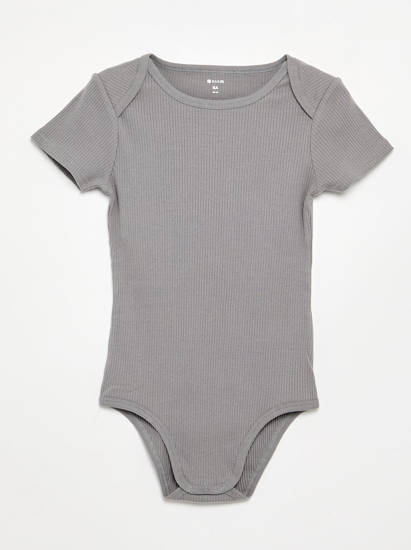 Pack de 3 bodies de canalé - colección fácil de poner Beige - Kiabi
