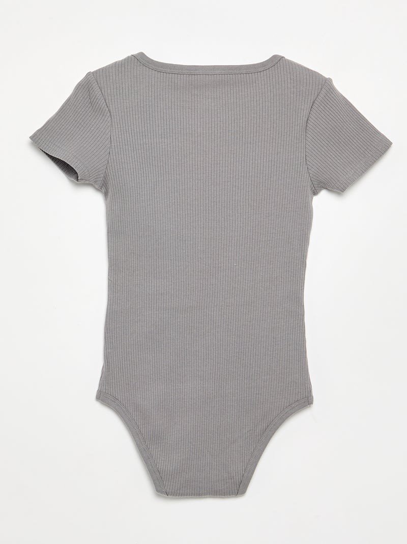 Pack de 3 bodies de canalé - colección fácil de poner Beige - Kiabi