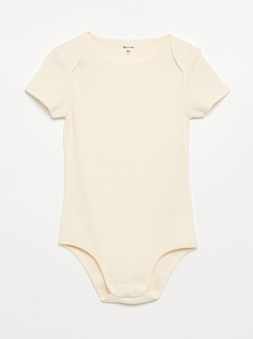 Pack de 3 bodies de canalé - colección fácil de poner - Kiabi