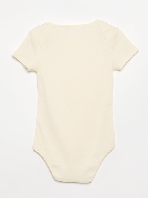 Pack de 3 bodies de canalé - colección fácil de poner - Kiabi