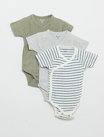 Pack de 3 bodies de canalé