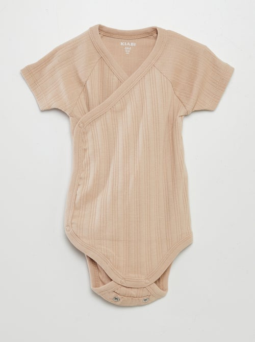Pack de 3 bodies de canalé - Kiabi