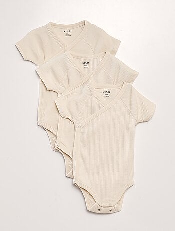 Pack de 3 bodies de canalé