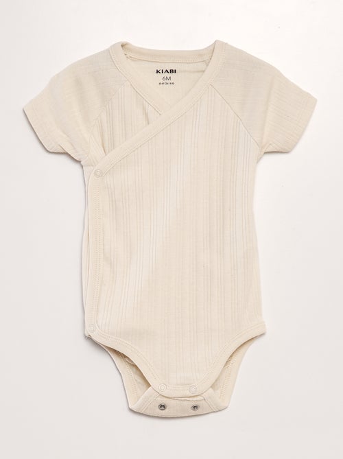 Pack de 3 bodies de canalé - Kiabi