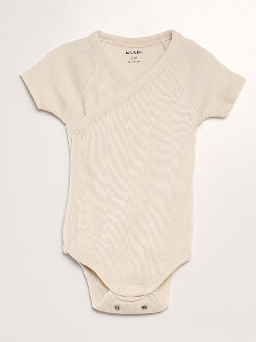 Pack de 3 bodies de canalé - Kiabi