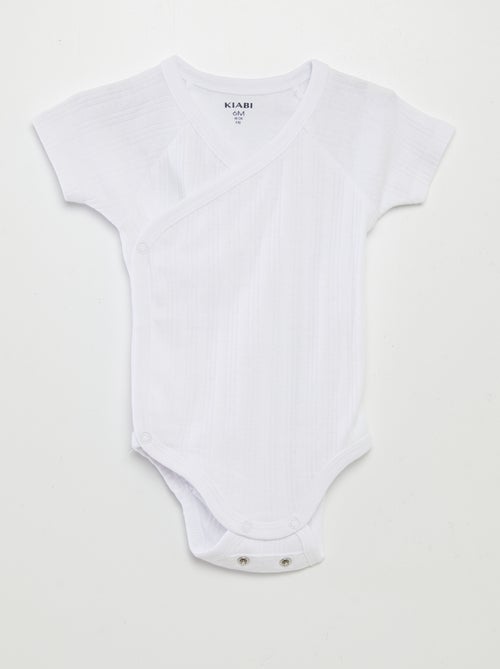 Pack de 3 bodies de canalé - Kiabi