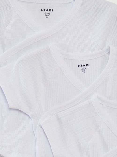 Pack de 3 bodies de canalé - Kiabi