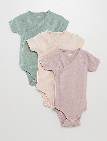 Pack de 3 bodies de canalé