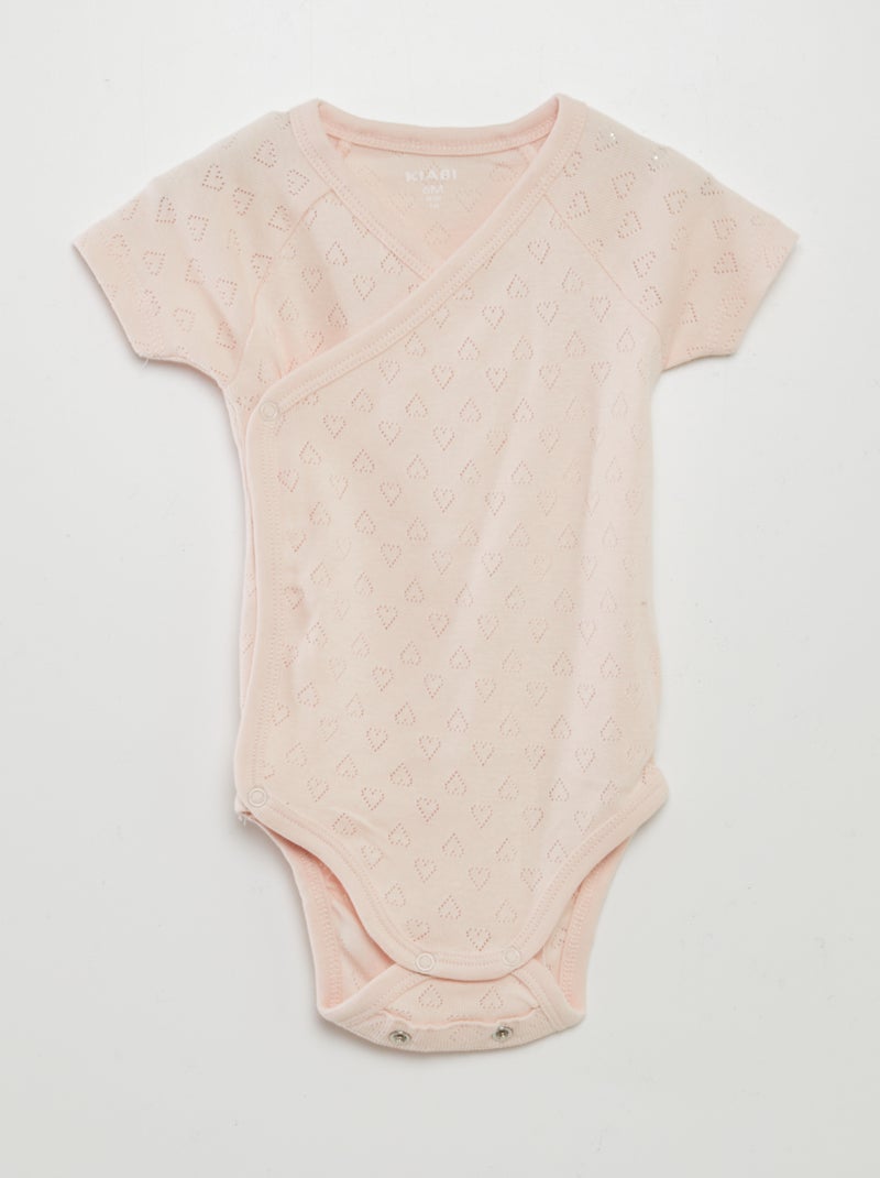 Pack de 3 bodies de canalé ROSA - Kiabi