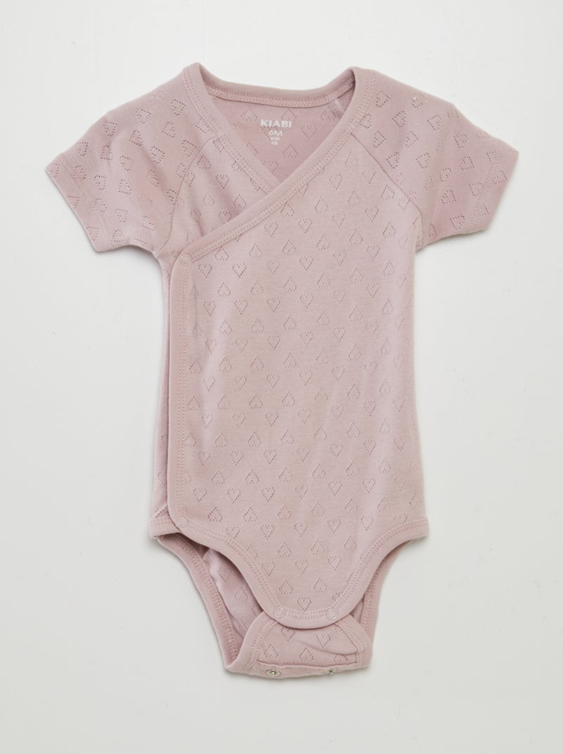 Pack de 3 bodies de canalé ROSA - Kiabi
