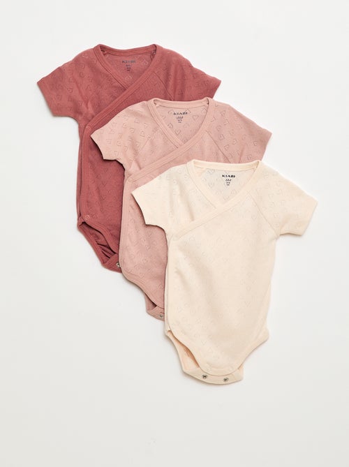 Pack de 3 bodies de canalé - Kiabi